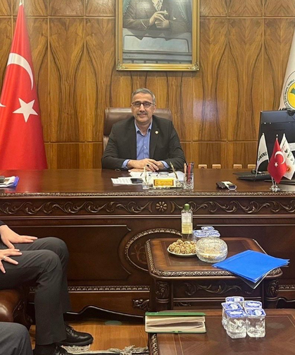 Milletvekili Bayraktar Keşap Belediye Başkanını FİSKOBİRLİK’te Ağırladı