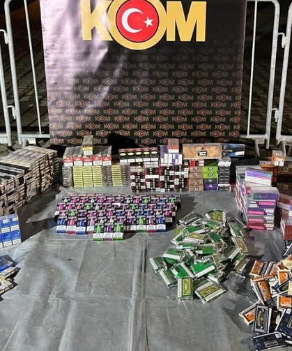 Kaçak sigara ve elektronik sigara ele geçirildi