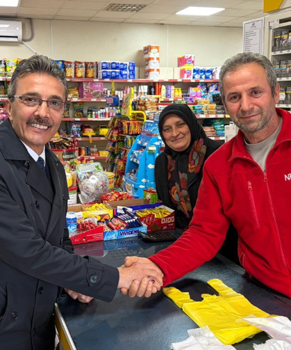 Başkan Şenol Dinç Sabahın Erken Saatlerinde Esnafla Buluştu