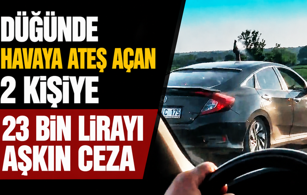 Kaynarca’da düğün konvoyunda havaya ateş açan 2 kişiye 23 bin TL ceza