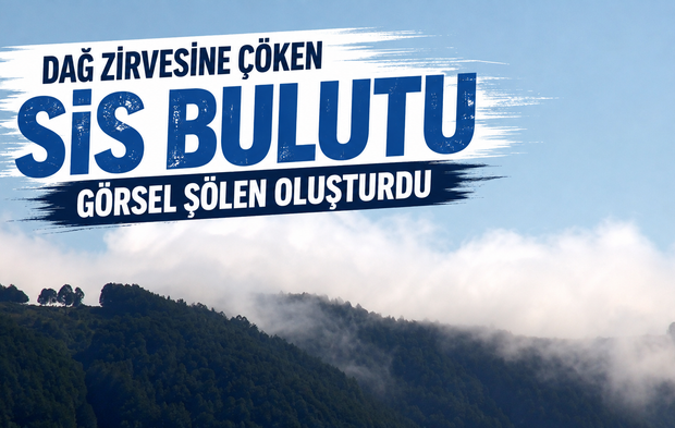 Dikmen Yaylası'nda Sis Büyüledi: Kartpostallık Manzaralar Oluştu