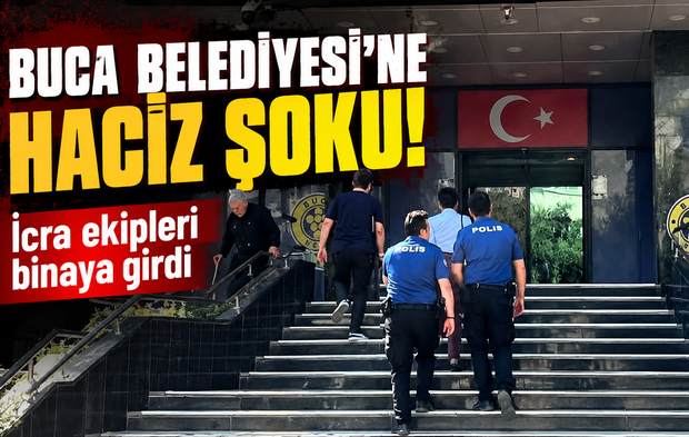 Buca Belediyesi’ne haciz şoku: İcra ekipleri binaya girdi