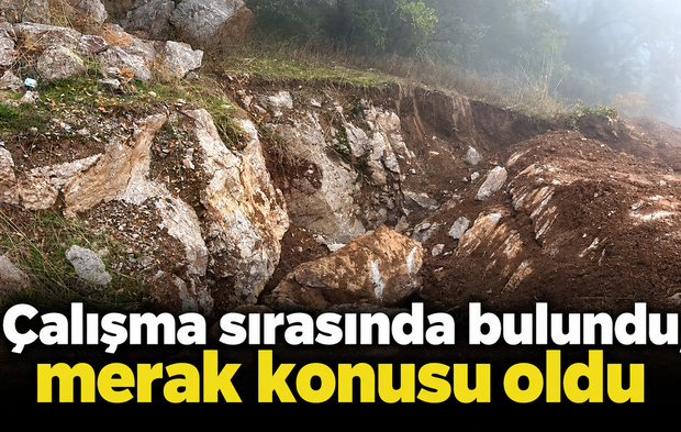 Sakarya’da çalışma sırasında bulundu! Antik yazıtlı dev taş merak konusu oldu