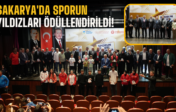 Sakarya'da sporun yıldızları ödüllendirildi! Yılın enleri belli oldu