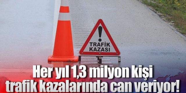Her yıl 1,3 milyon kişi trafik kazalarında can veriyor!