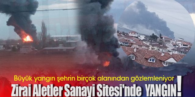 Adapazarı Zirai Aletler Sanayi Sitesi'nde yangın
