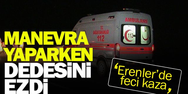 Manevra yaparken dedesini ezdi