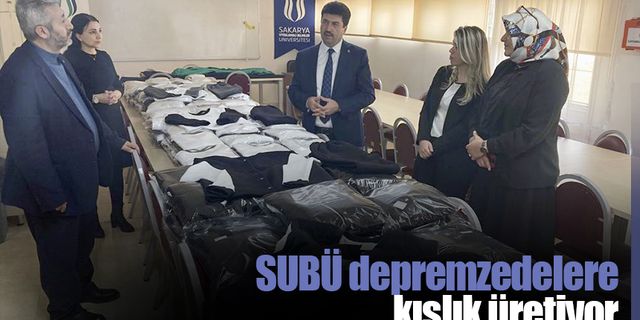 SUBÜ depremzedeler için kışlık kıyafet üretiyor
