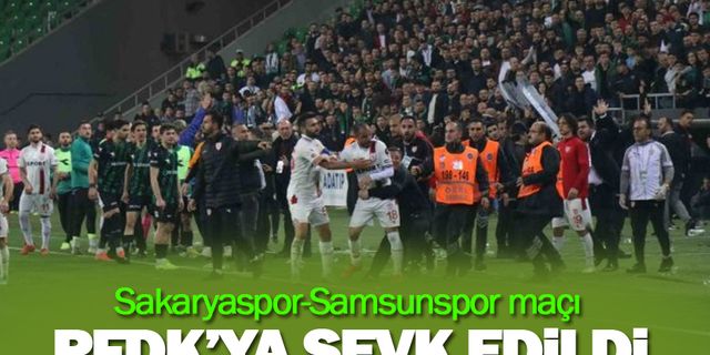 Sakaryaspor-Samsunspor maçı PFDK sevk edildi