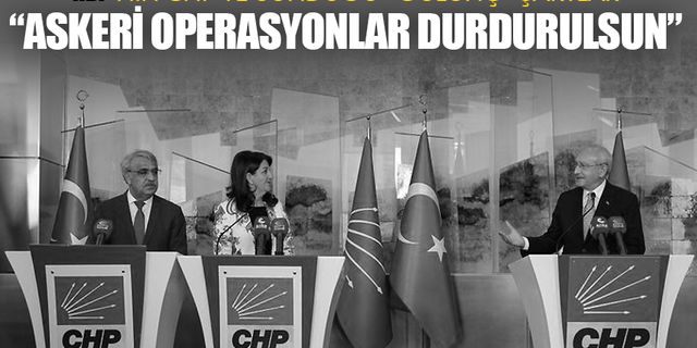 HDP'nin şartı askeri operasyonların durması!