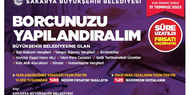 Yapılandırmalar için başvuru ve ödeme süreleri 1 ay daha uzatıldı