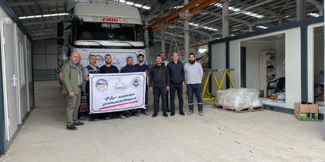 Kocaeli'den Kahramanmaraş'a konteyner kent desteği
