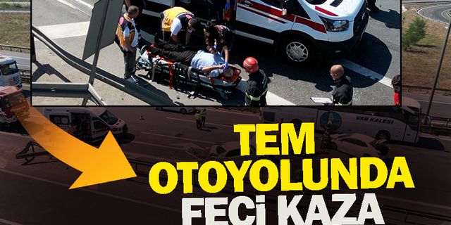 TEM Otoyolu'nda iki ayrı kaza