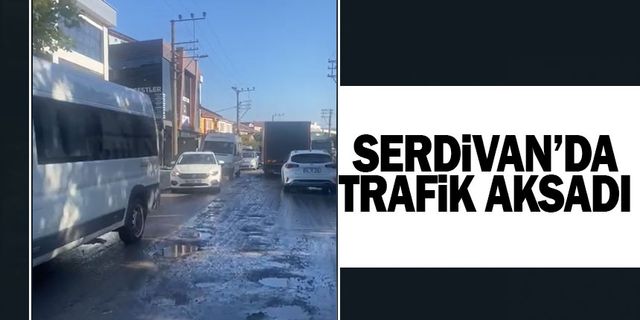 Serdivan'da trafik aksadı