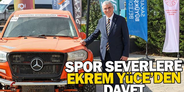 Spor severlere Ekrem Yüce'den davet