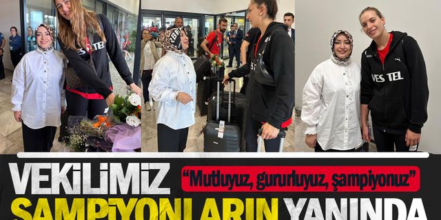 Vekilimiz şampiyonların yanında