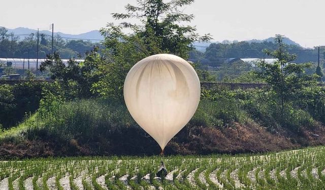 Kuzey Kore Güney'e balonlarla insan dışkısı göndermiş