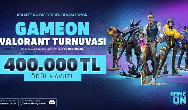 GAMEON VALORANT Turnuvası için kayıtlar başladı