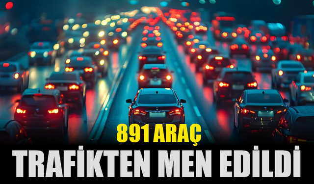 Eylül ayında Sakarya'da 891 araç trafikten men edildi