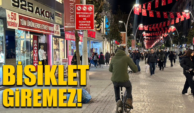 Bisiklet giremez! Artık yeter...