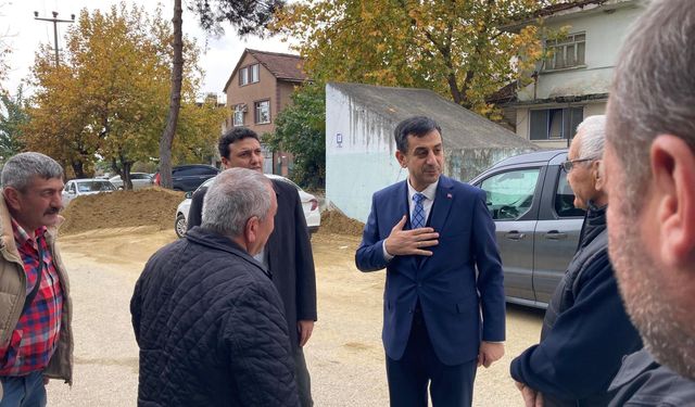 Pamukova'da Doğal Gaz Çalışmaları İncelendi