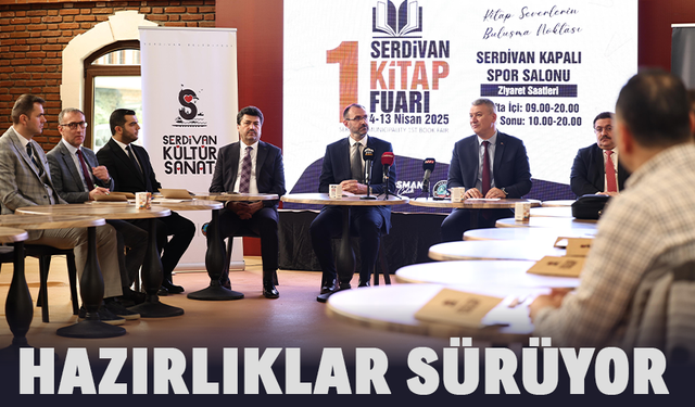 Serdivan kitap fuarı hazırlıkları devam ediyor