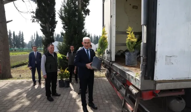100 bin fidan kardeş ülke için yola çıktı