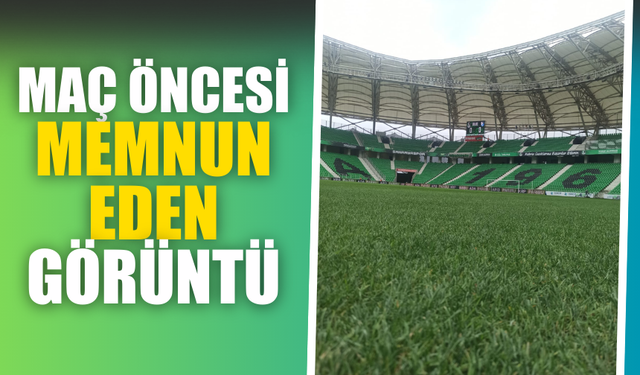 Yeni Sakarya Stadyumu'nda zemin kalitesi sevindirdi