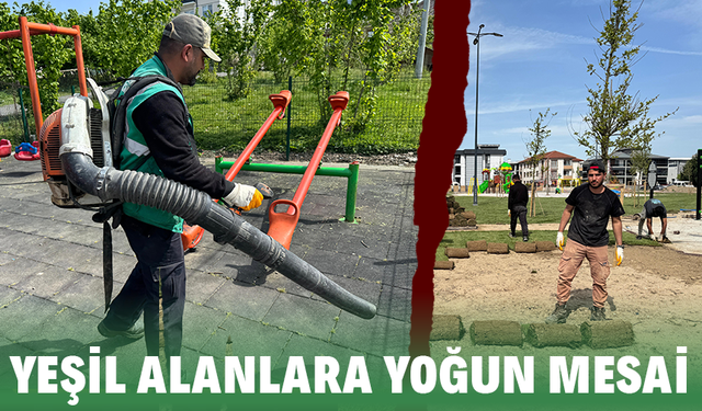 Yeşil Alanlara Yoğun Mesai