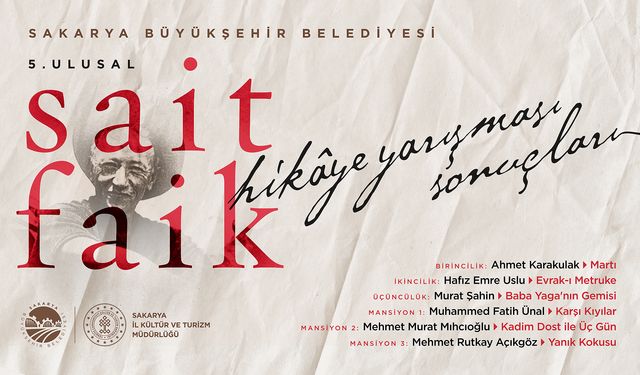 5. Ulusal Sait Faik Hikâye Yarışması’nda kazananlar belli oldu
