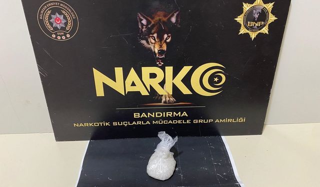 Bandırma'daki uyu*şturucu operasyonunda 1 şüpheli yakalandı