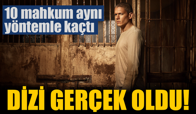 Duvarı yıkan 10 mahkum kaçtı