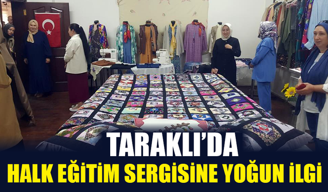 Taraklı'da Halk Eğitim Sergisine Yoğun İlgi