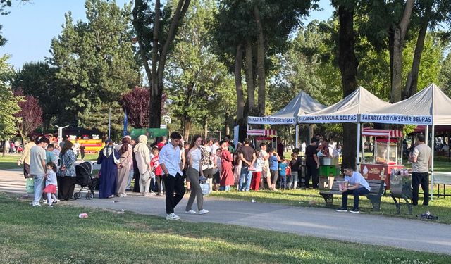 Sakarya’da Çocuklar Aziz Duran Parkı’nda Eğlenceye Doydu
