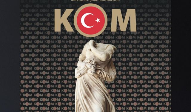 Edirne'de otomobilin bagajında neoklasik döneme ait kadın heykeli ele geçirdi