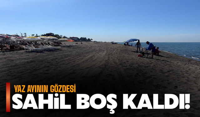 Karasu Sahili Bayramın İlk Günü Boş Kaldı
