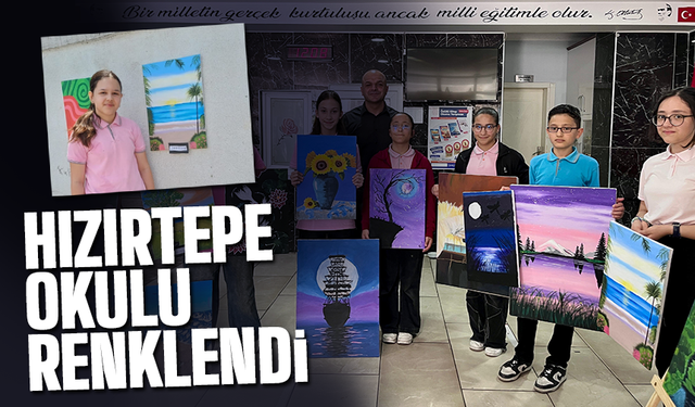 Öğrencilerden resim sergisi