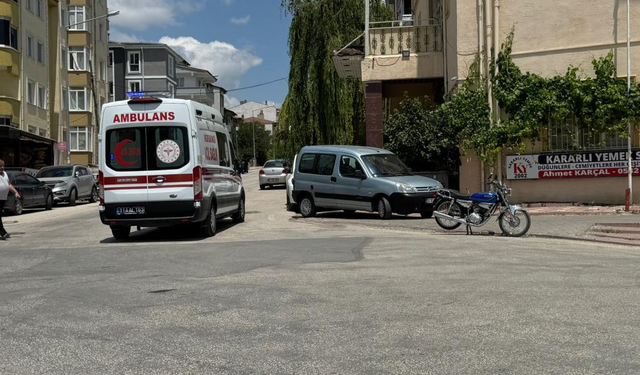 Trafik karmaşası kazaya sebep oldu