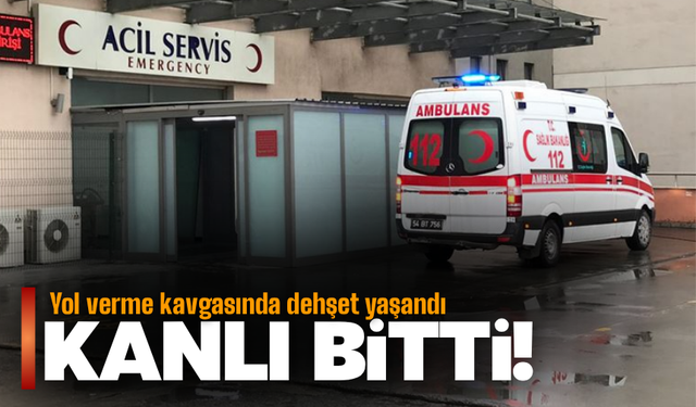 Yol verme kavgasında kan aktı
