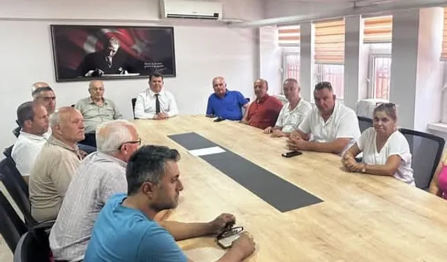 Keşan muhtarlarından Müdür Kemik’e ziyaret