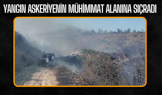 Pamukova’da Yangın Mühimmat Alanına Sıçradı