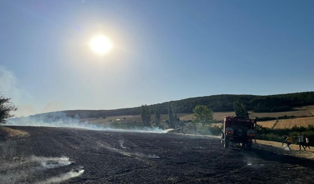 Bilecik Pazaryeri’nde Anız Yangını Kontrol Altına Alındı