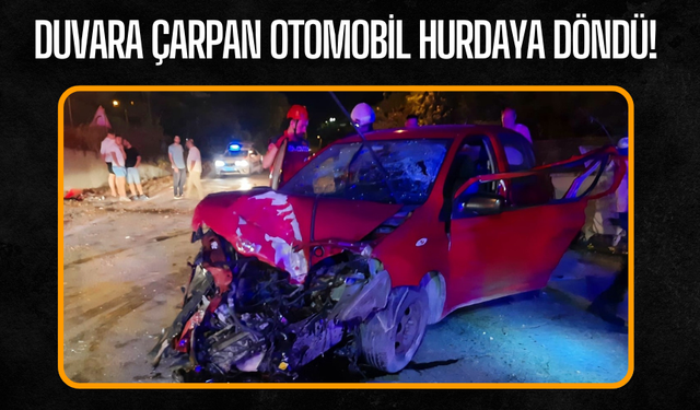Sapanca’da Kontrolden Çıkan Otomobil Duvara Çarptı: 2 Yaralı