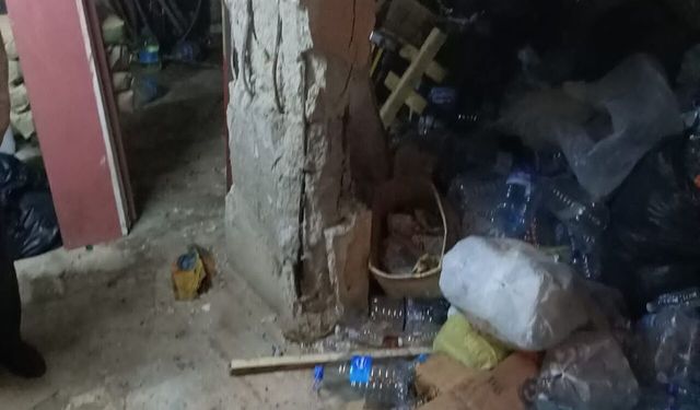 Edirne’de Hasarlı Binada Kimyasal Üretimi