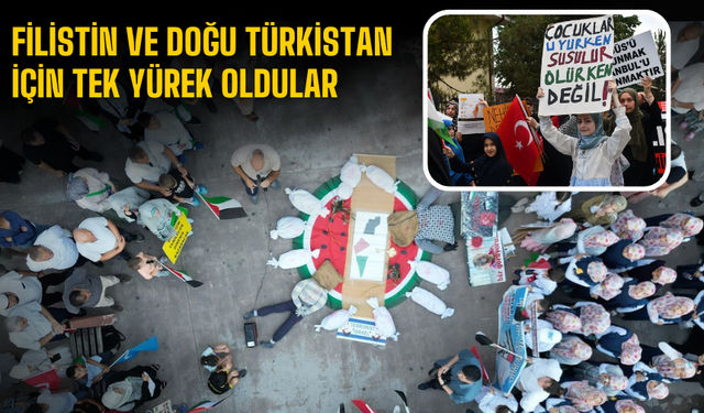 Filistin ve Doğu Türkistan için tek yürek oldular