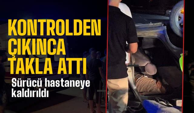 Kaynarca’da Otomobil Takla Attı: Sürücü Yaralı