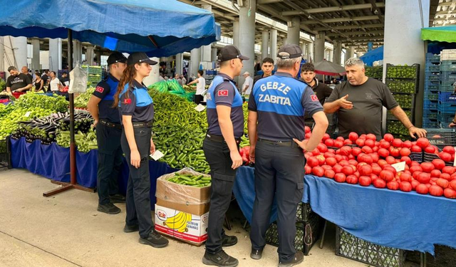 Gebze’de pazar yerlerinde sıkı denetim