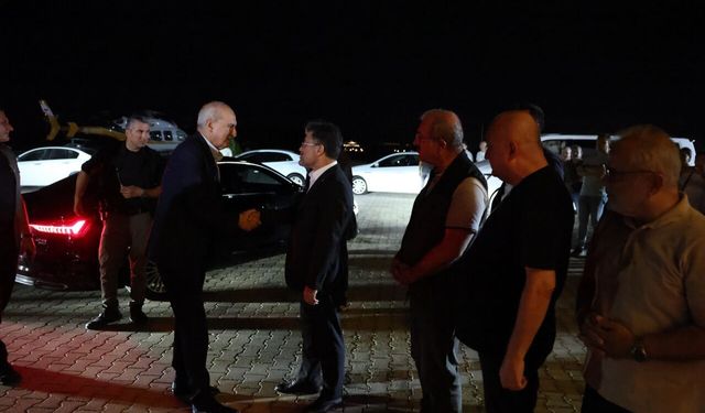 TBMM Başkanı Kurtulmuş, Çanakkale'deki Dardanos Yangın Yönetim Merkezi'ni ziyaret etti