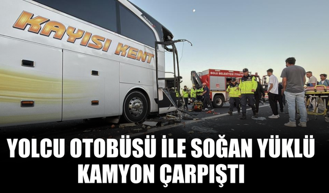 Bolu TEM Otoyolu’nda Feci Kaza: Yolcu Otobüsü ile Soğan Yüklü Kamyon Çarpıştı