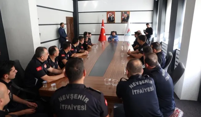 Başkan Rasim Arı’dan itfaiyecilere teşekkür ziyareti